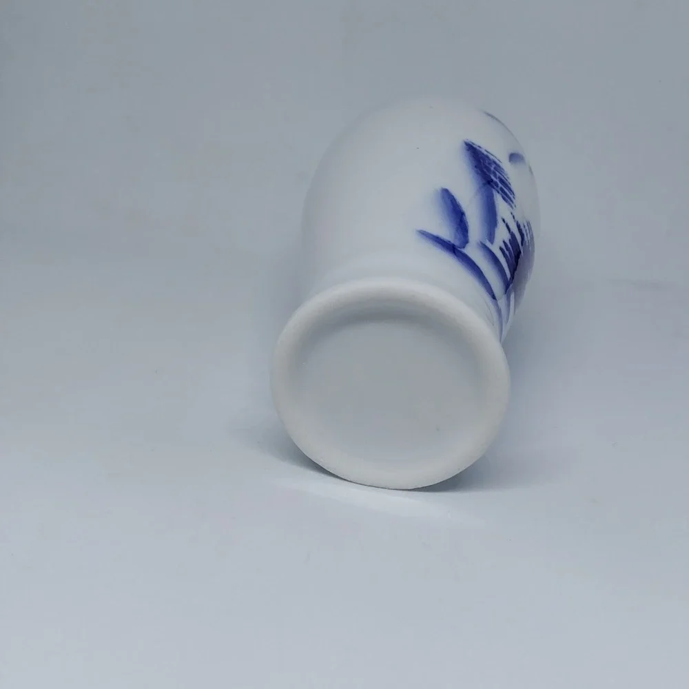 Vintage Delfts Blue & White Bud Vase Hand Painted‎ 4